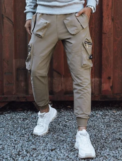Pánske cargo nohavice béžové FashionStreet UX4302