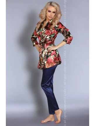 Dámsky župan + nohavice Frida Secret Garden Collection - LivCo Corsetti