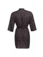 Dámske plážové pareo 4 D80GR7-19 čierno-biele - Self