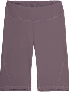 Dámske šortky 4FAW23TFSHF300 82S sivo-fialová - 4F