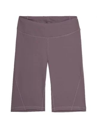 Dámske šortky 4FAW23TFSHF300 82S sivo-fialová - 4F Dámske šortky 4FAW23TFSHF300 82S sivo-fialová - 4F