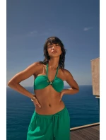 Letné saténové nohavice - ZELENÁ - TRIUMPH ZELENÁ - TRIUMPH