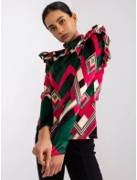 Blúzka DHJ BZ 6533C 1.81P tmavo zelená