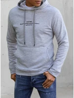 Pánska sivá mikina FashionStreet BX5459