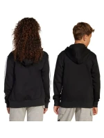 Detská mikina adidas Essentials Full-Zip čierno-biela JD6494