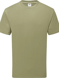 Tričko Fruit of the Loom Pure Cotton T z hrubej bio bavlny 16.1362 classic olive