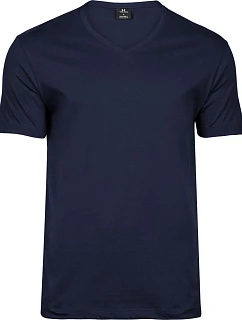 Tee Jays TJ 8006 Pánske tričko s výstrihom do V „Fashion SOF TEE®“ 18.8006 tmavomodré