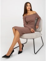 Dámske šaty EM SK 674 hnedé