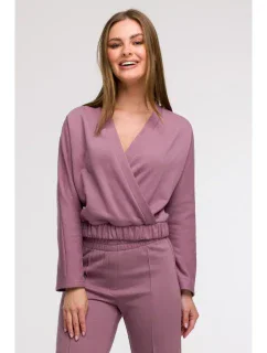 B292 Mikina s kapucňou vpredu - heather