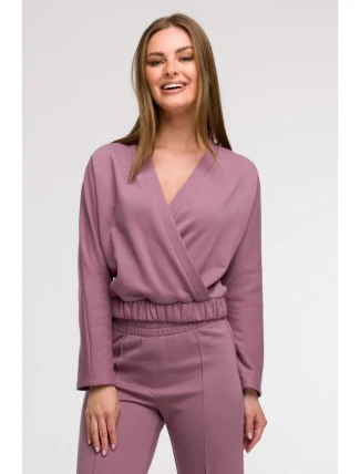 B292 Mikina s kapucňou vpredu - heather