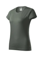 Základné tričko dámske tmavé bridlicové