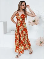 MISSBLOSSY oranžové maxi šaty FashionStreet EY2620 MISSBLOSSY oranžové maxi šaty FashionStreet EY2620