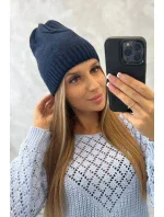 Dámska čiapka Berry K344 navy blue