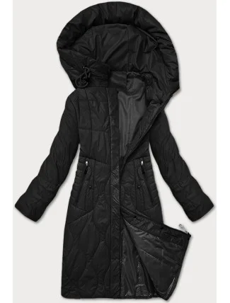 Čierna dámska prechodná prešívaná bunda S'West (B8302-1) Čierna dámska prechodná prešívaná bunda S'West (B8302-1)