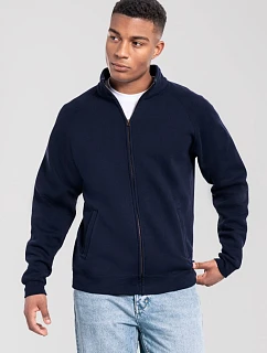 Fruit of the Loom Iconic Premium Sweat Jacket Mikina z hrubej bavlny 16.2290 tmavomodrá