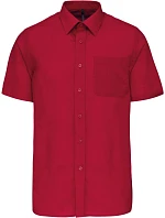 Kariban K 551 Popelínová košeľa „Ace“ s krátkym rukávom 20.K551 classic red Kariban K 551 Popelínová košeľa „Ace“ s krátkym rukávom 20.K551 classic red