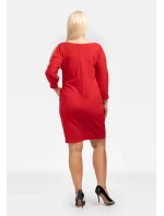 Dámske šaty U869 červené - Karko