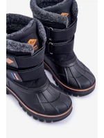 Śniegowce Dziecięce Na Rzepy Lee Cooper LCJ-24-44-2865K Czarne