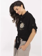 DHJ košeľa KS 8595 1.66 čierna