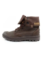 Pánska športová obuv Palladium Baggy Coated členkové tenisky fashion dark brown