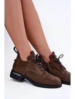 Dámske kožené topánky Vinceza 89151 Khaki