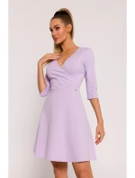M786 Priliehavé mini šaty - fialové