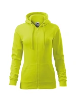 Trendy mikina na zips dámska limetková
