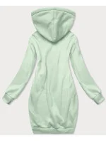 Dlhá tepláková mikina v pistáciovej farbe (YS10005-39)