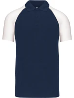 Kariban K 226 Baseballové polo tričko z piké 20.K226 tmavomodrá/svetlosivá/biela Kariban K 226 Baseballové polo tričko z piké 20.K226 tmavomodrá/svetlosivá/biela