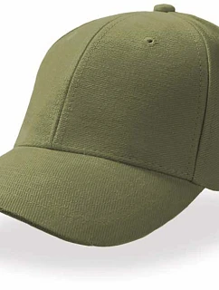 Atlantis Headwear Pilot – 6-panelová čiapka z bavlneného kepru 33.0501 olivová