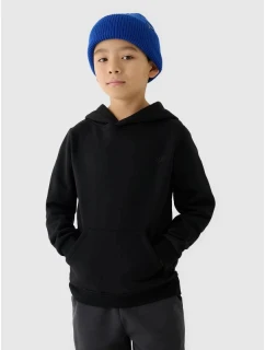 Chlapčenská mikina bez prúžkov s kapucňou 4F Junior 4FJWMM00TSWSM1292-20S