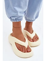 Dámské pěnové žabky světlá béžová Roux