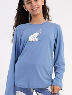 Detské dlhé pyžamo Medveď a tučniak