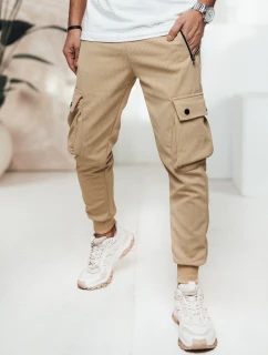 Pánske cargo nohavice béžové FashionStreet UX4461