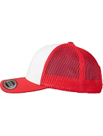 Flexfit 6606CF 6-panelová čiapka typu „trucker“ 55.06CF červená/biela/červená Flexfit 6606CF 6-panelová čiapka typu „trucker“ 55.06CF červená/biela/červená