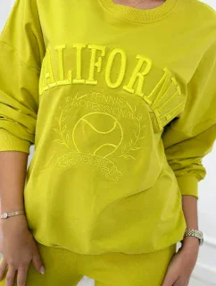 Kalifornská bavlnená súprava pistácie