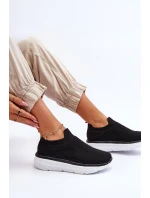 Damskie Wsuwane Buty Sportowe Czarne Ferive
