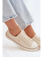Dámske nízke tenisky Big Star TT274773 Beige Dámske nízke tenisky Big Star TT274773 Beige