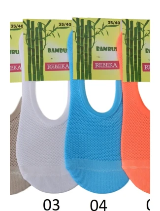 Bambusové ponožky "mokasíny" 1079