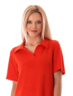 Dámske šaty Bari s golierom z čerešňových paradajok - Vestis Dámske šaty Bari s golierom z čerešňových paradajok - Vestis