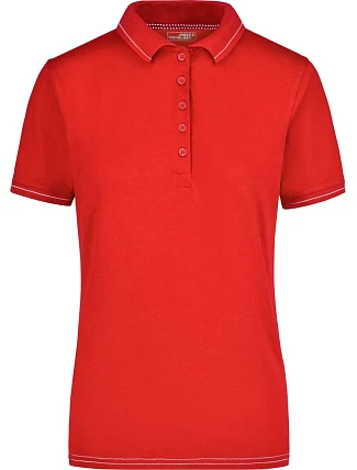 Daiber JN 568 Dámske elastické polo tričko z džerseju 02.0568 červené/biele Daiber JN 568 Dámske elastické polo tričko z džerseju 02.0568 červené/biele