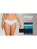 Dámske nohavičky Feel Sensational Midi - BLACK - čierne 0004 - SLOGGI