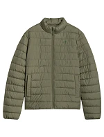 Pánska páperová bunda 4F M597 khaki 4FWAW25TDJAM597 43S pánska