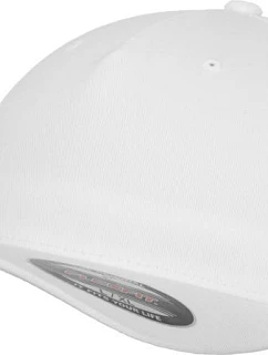 Flexfit 6560 – 5-panelová čiapka Flexfit 55.6560, biela