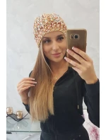 Dámska čiapka s brmbolcom Maria K335 horčicová
