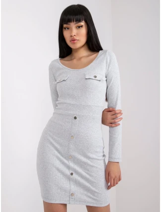 Šaty RV SK 7437.67 svetlo šedá