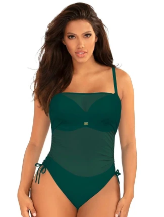 Jednodielne plavky S1093V1 Fashion24 zelené- Self