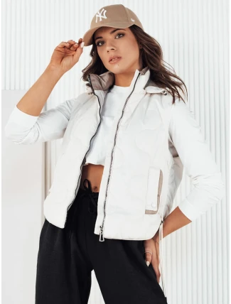 Dámska prešívaná vesta TREOS biela FashionStreet TY4219