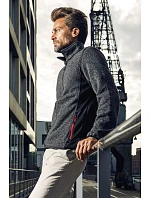 Promodoro 7700 Pánska pracovná pletená fleecová bunda 40.7700 heather grey Promodoro 7700 Pánska pracovná pletená fleecová bunda 40.7700 heather grey