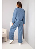 Dámsky set maslová mikina + nohavice denim